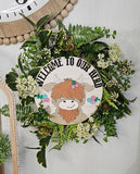 10" Welcome to our herd doorhanger