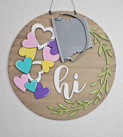 Valentine Craft Party - Hi Doorhnager