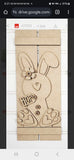 Pallet Bunny Doorhanger or Wall Hanging