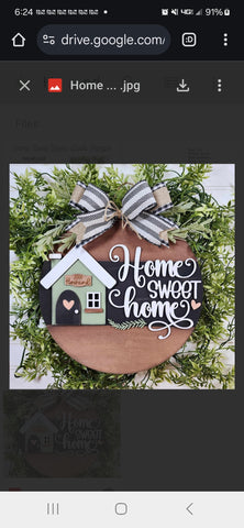 Home Sweet Home Doorhanger- 2 sizes